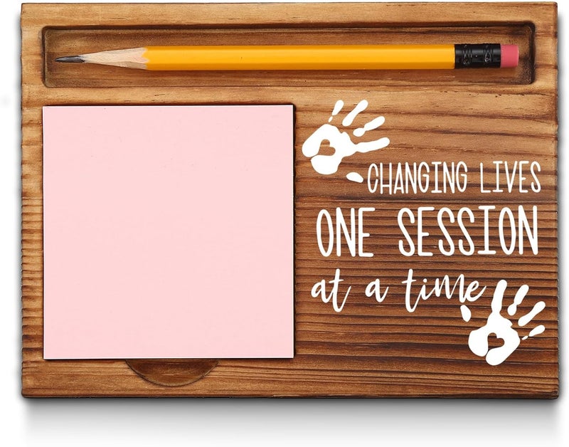 akeke Changing Lives One Session at a Time Sticky Note Holder Gifts for Speech Pathology Assistant, Therapy, Occupational Therapy, Therapist, Self-Stick Note Pad Holders GAA29 - Image 1